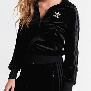 Adidas velvet track jacket